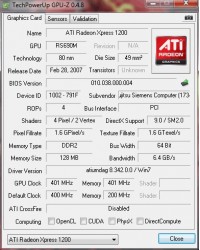 AMD 690V GPUZ