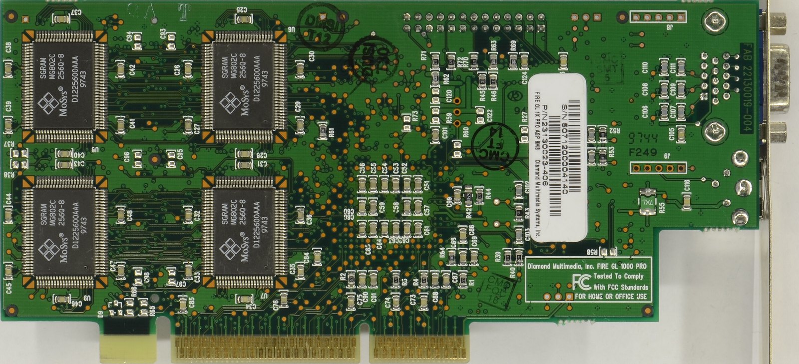 (832) Diamond Fire GL 1000 Pro rev.A AGP