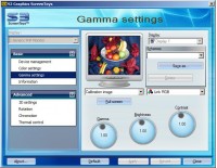 Gamma settings