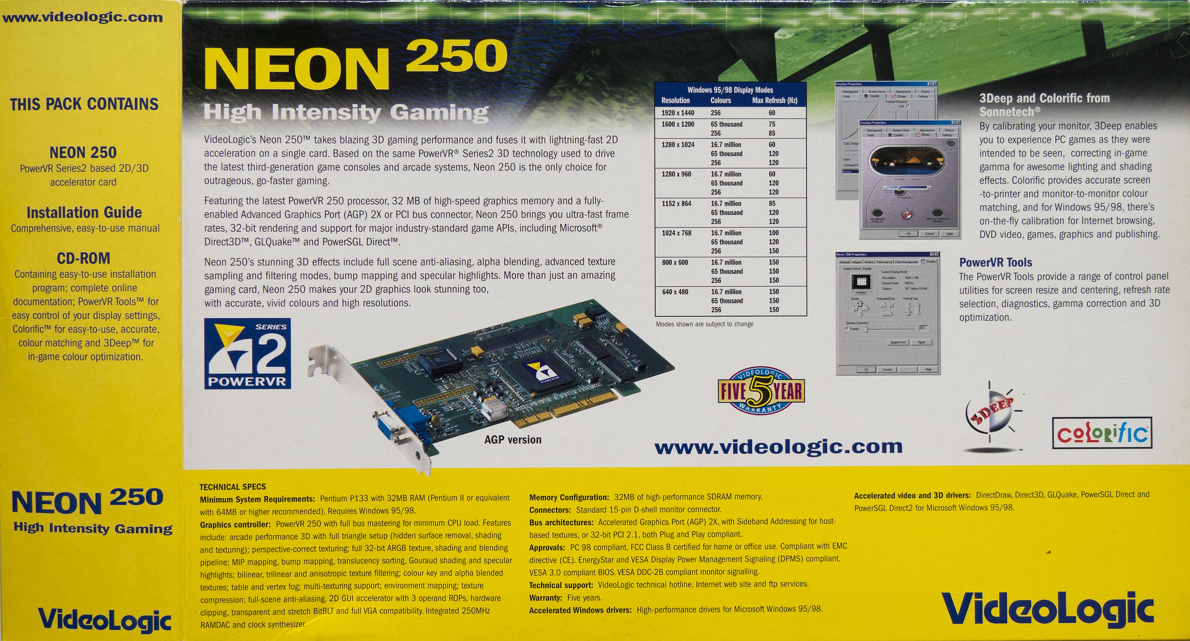 Neon 250 box
