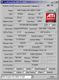 Sapphire GPUZ