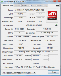 MSI RX300HM-TD128E GPUZ